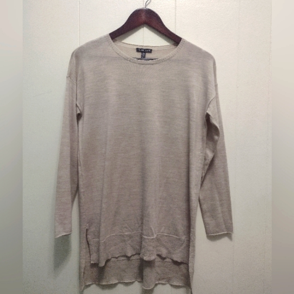 Eileen Fisher Lightweight Tunic Sweater Women's XXS Italian Yarn Long Sleeve